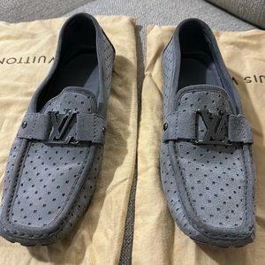 Louis Vuitton Monte Carlo suede loafers
